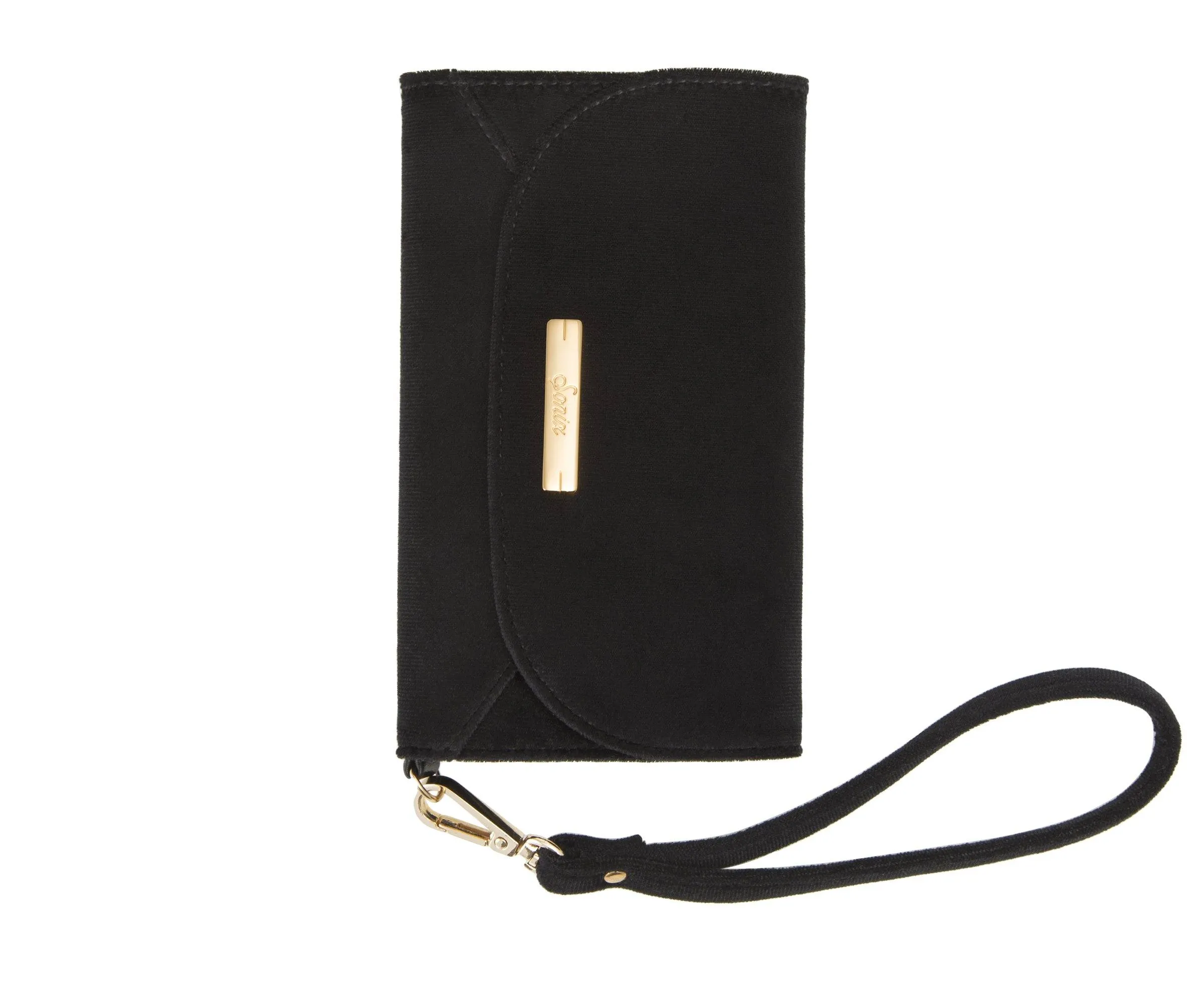 Black Velvet Wristlet, iPhone XS/X