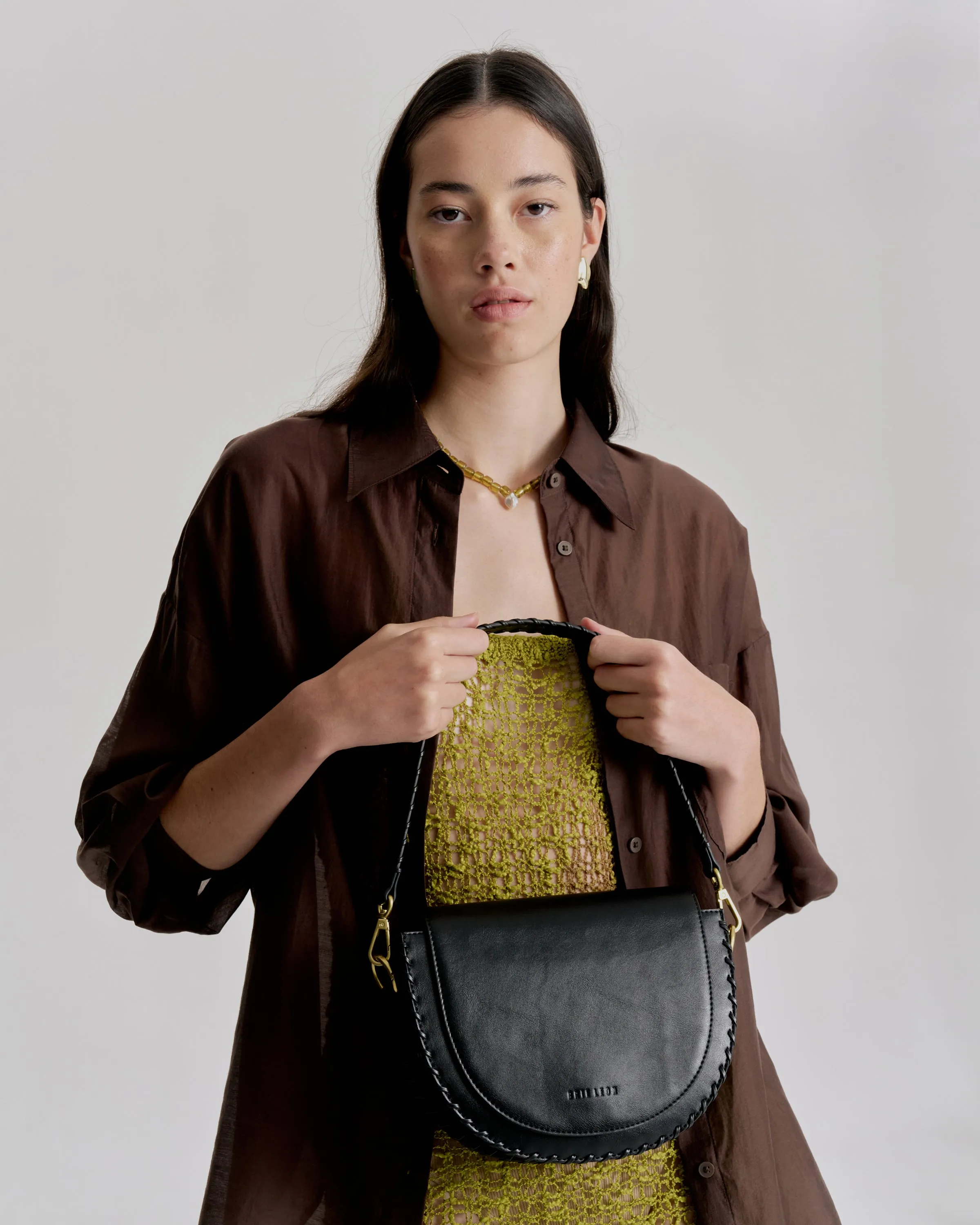 Daphne Tooled Shoulder Bag