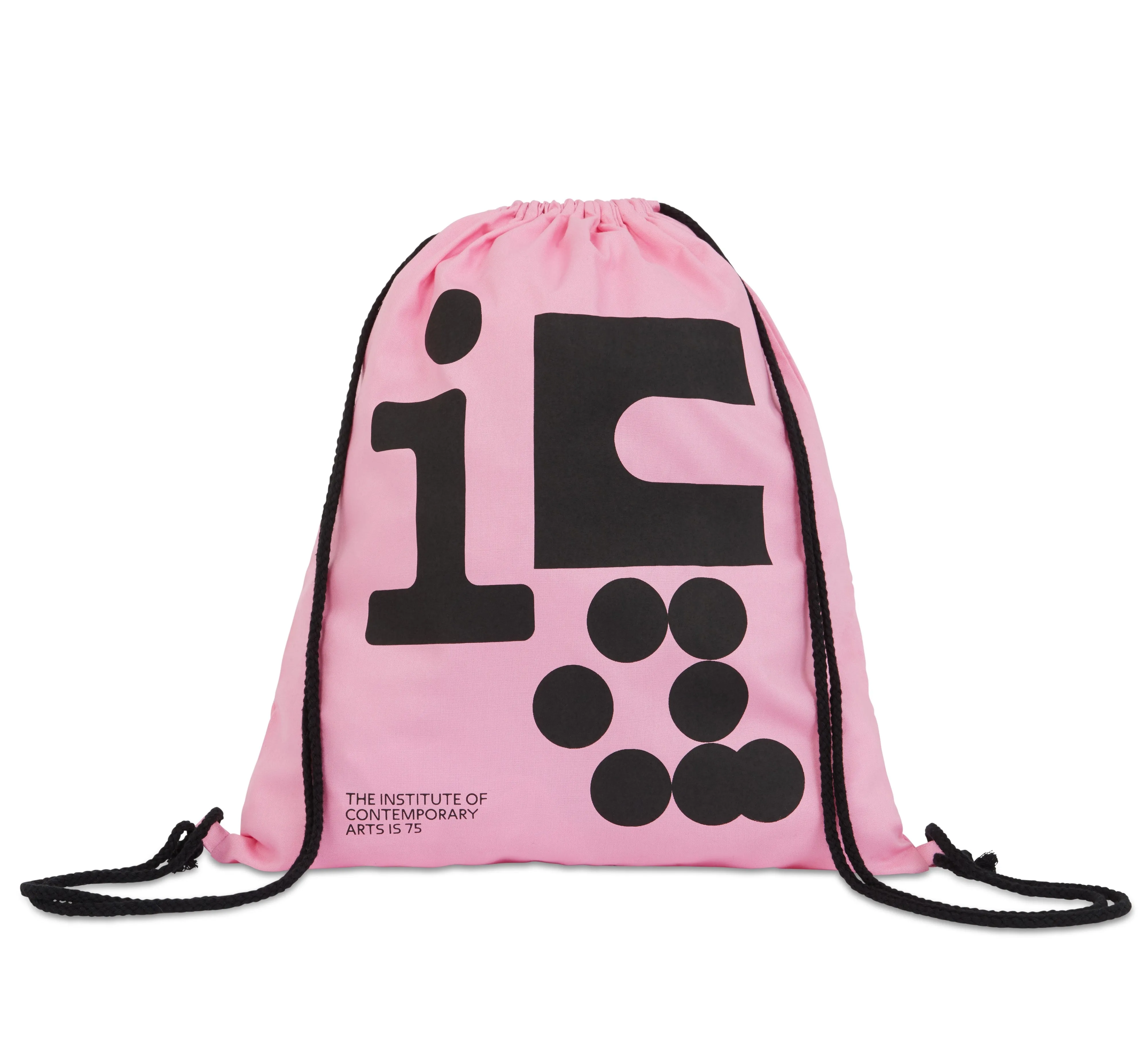 ICA 75th anniversary drawstring bag, 2022