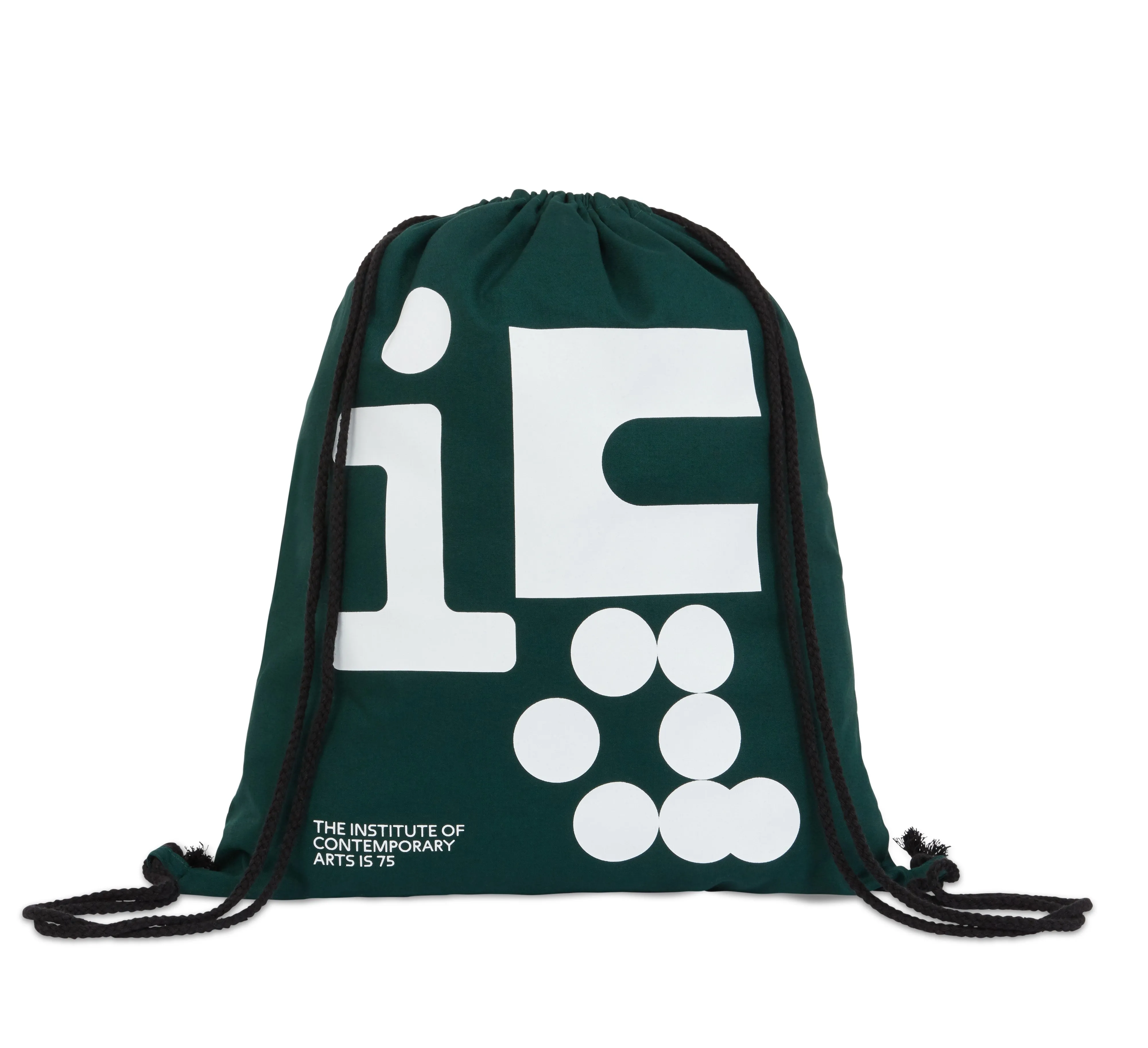 ICA 75th anniversary drawstring bag, 2022