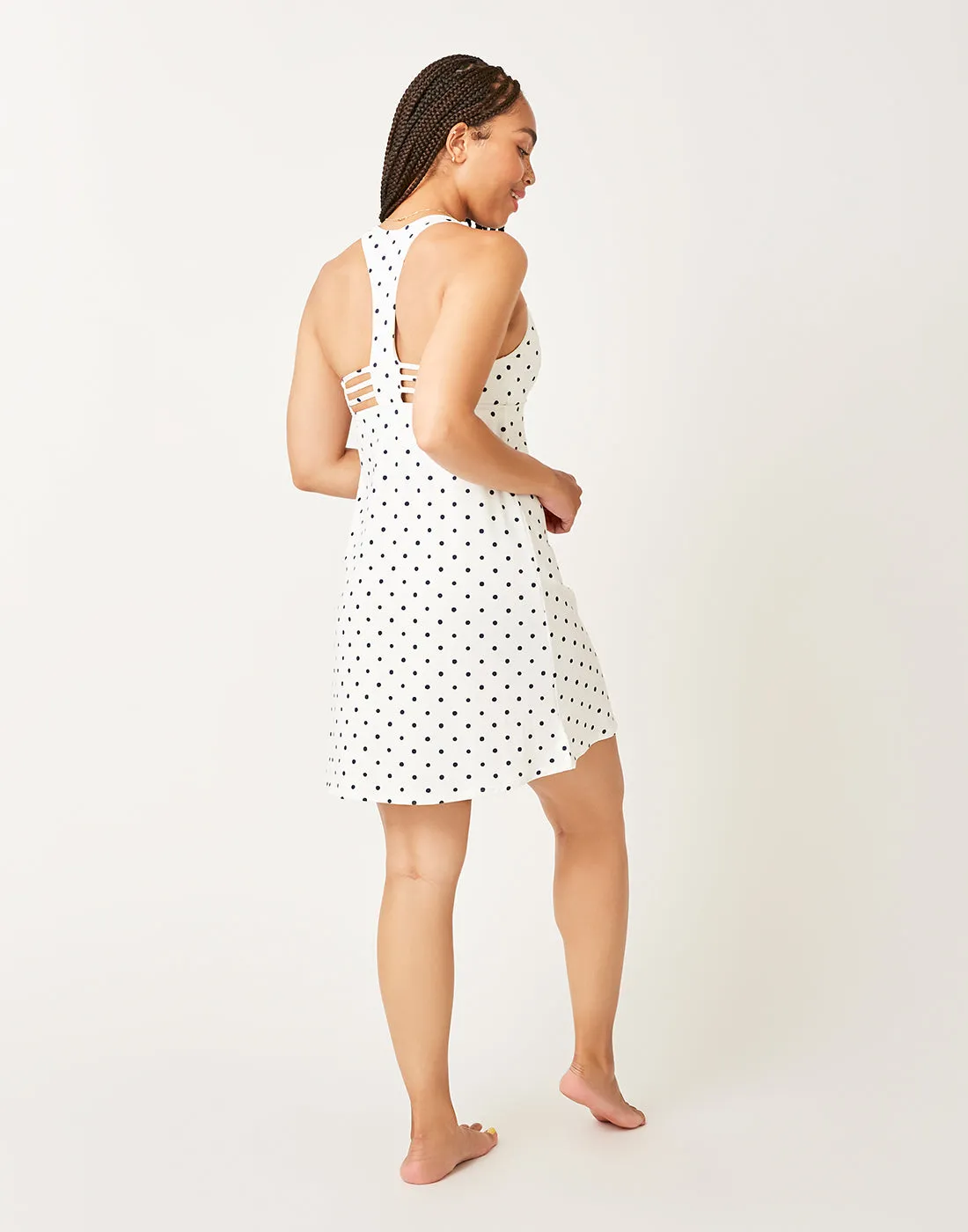 La Jolla Dress: Cloud Polka Dot - FINAL SALE