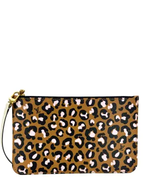 LOUIS VUITTON Wild at Heart Neverfull MM Pochette Wristlet NEW